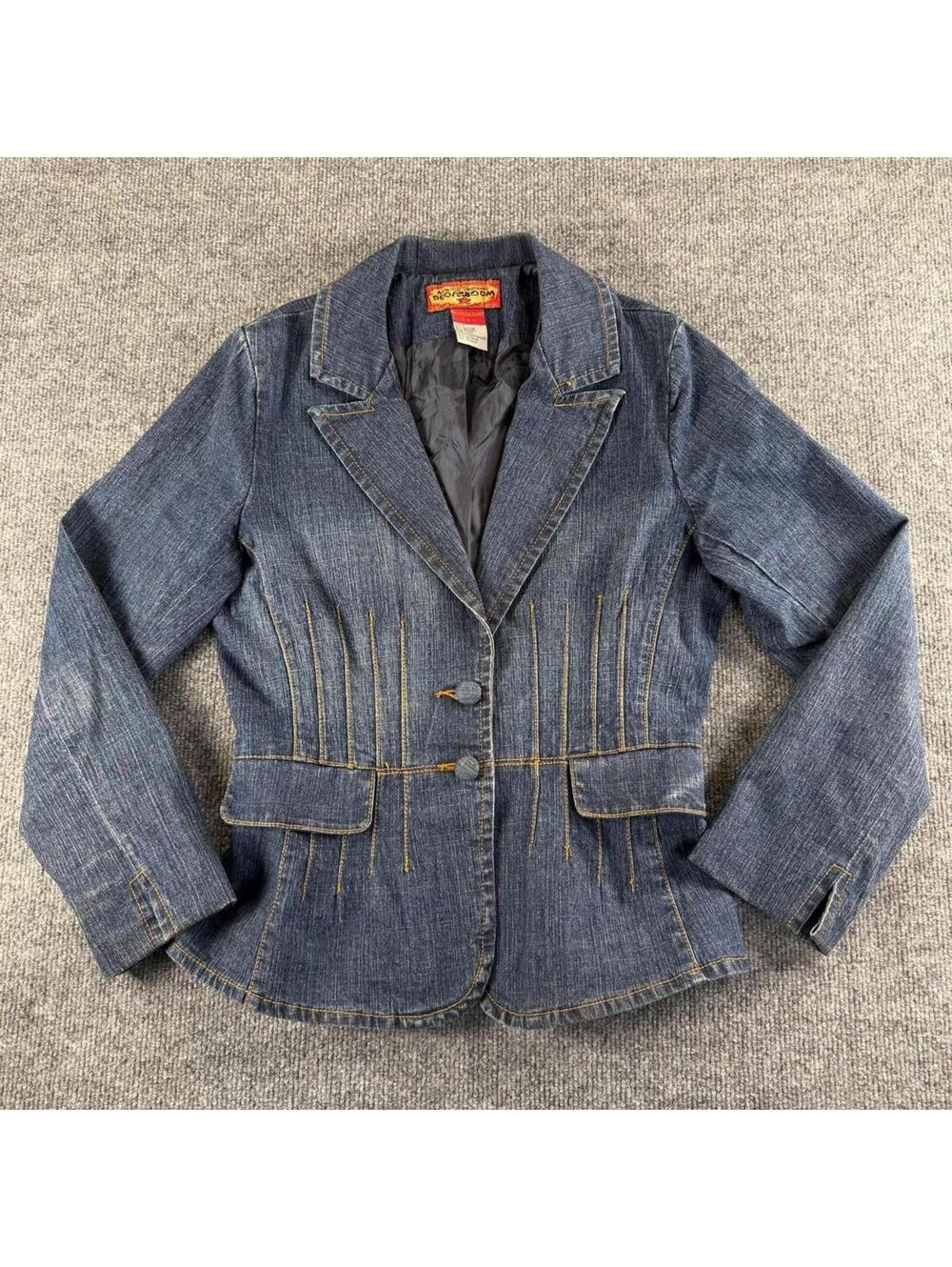 VTG Boom Boom Jeans Denim Blazer Jacket Small - 90's, Y2k, Western,‎ cowboycore